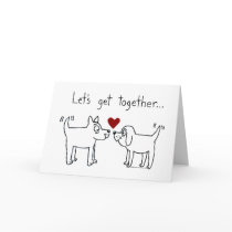 Lets Get Together Greeting Card