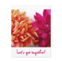 Let's get together! postcards