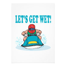 Lets Get Wet Personalized Announcements