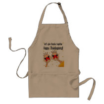 Let's Give Thanks Together aprons