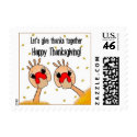 Let's Give Thanks Together postage