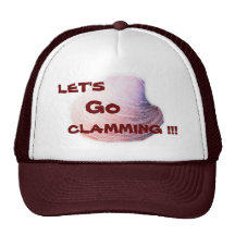 LET'S GO CLAMMING CAP MESH HATS