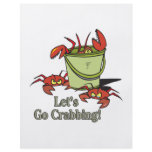 lets go crabbing bucket of crabs graphic flyers