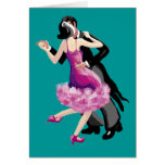 Let's go dancing card