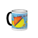 Lets Go Fishing Fun Fishing Bobber Mug