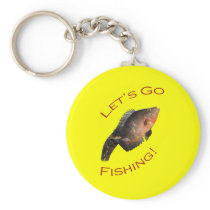 Let's Go Fishing Keychain