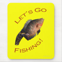 Let's Go Fishing Mouse Pads