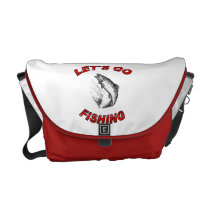 Lets go fishing Rickshaw Messenger Bag