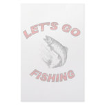 Lets go fishing customized stationery