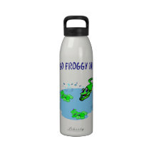 Let's Go Froggy Dipping Reusable Water Bottles