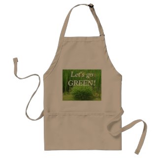 Let's go GREEN! Apron apron