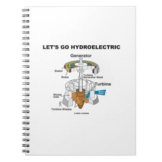 Let's Go Hydroelectric (Generator Turbine) Spiral Note Book