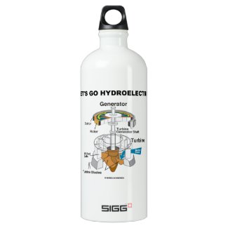 Let's Go Hydroelectric (Generator Turbine) SIGG Traveler 1.0L Water Bottle