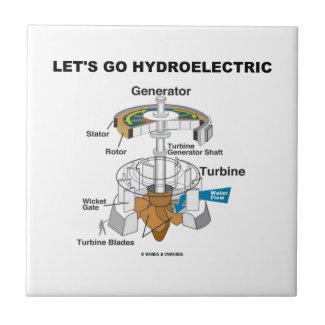 Let's Go Hydroelectric (Generator Turbine) Ceramic Tiles
