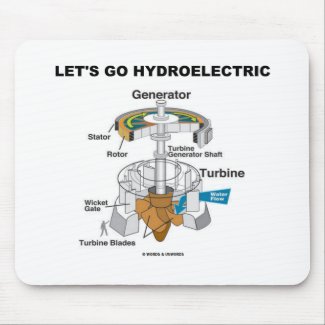 Let's Go Hydroelectric (Turbine Generator) Mousepad