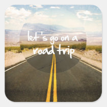roadtrip, let&#39;s go on a roadtrip, motivationnal, quote, dream, cool, art, highway, discovery, freedom, landscape, trip, cars, road trip, passion, direction, funny, photography, instant, discover, fun, stickers, Sticker with custom graphic design