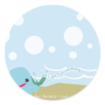 Let's go swimming... stickers by kawaii Let's go swimming... stickers