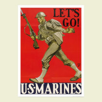 Let's Go!  U.S. Marines. posters