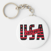 LETS GO USA KEY CHAIN
