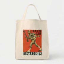 Let's Go World War II Canvas Bags