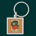 Let's Grow a Vegetable Garden keychains
