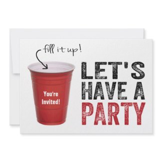 Let's Have a Party! Funny Red Cup Announcements