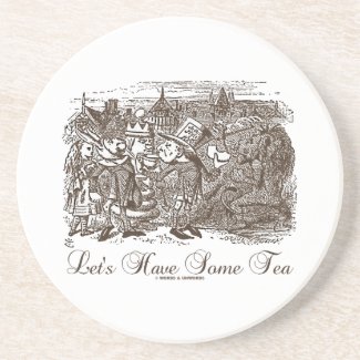 Let's Have Some Tea Wonderland Alice Haigha Hatta Coasters