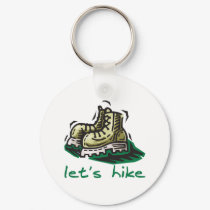 Let's Hike Green keychains