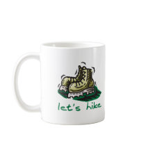 Let's Hike Green mugs