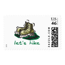 Let's Hike Green postage
