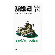 Let's Hike Green postage