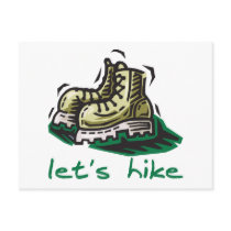 Let's Hike Green postcards
