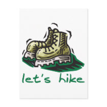 Let's Hike Green postcards