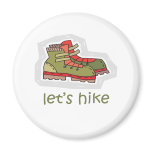 Let's Hike Refrigerator Magnet