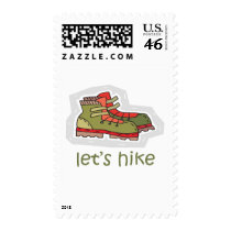 Let's Hike Postage Stamp