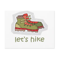 Let's Hike postcards