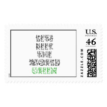 Let's Keep The World Green Postage Stamps
