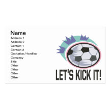 Lets Kick It Business Card