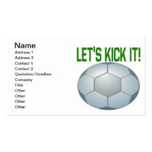 Lets Kick It Business Card