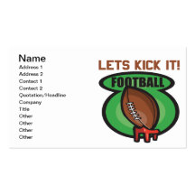 Lets Kick It Business Card Templates