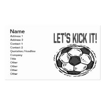Lets Kick It Business Cards