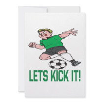 Lets Kick It Custom Invitation