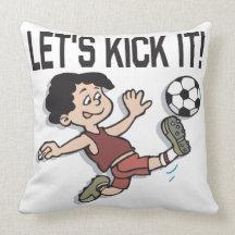 Lets Kick It Throw Pillow