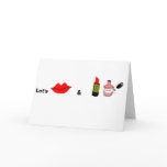 Let's kiss and makeup cards