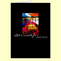 Let's meet for Happy Hour cards