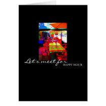 Let's meet for Happy Hour cards by ViolettoDesigns Let's meet for Happy Hour cards
