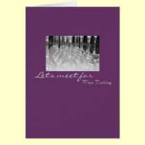 Lets meet for , Wine Tasting cards