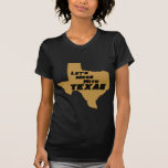 Let's Mess With Texas Brown t-shirts