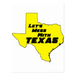 Let's Mess With Texas Yellow postcards