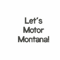 Let's Motor Montana! embroidered shirts by skydrive Let's Motor Montana! embroidered shirts